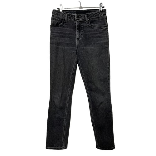 Denim x Alexander Wang 003 Boy Fit Button Fly Jean in Black Fade 