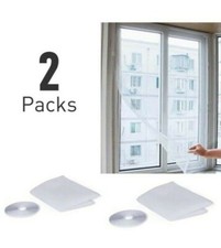 2 Packs Window Screen Net Mesh Fly Insect White Bug Mosquito Moth Door Netting