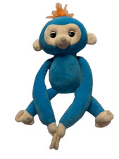 Fingerlings Interactive Hugs Boris Blue Talking Plush Monkey 19" Tested 2018