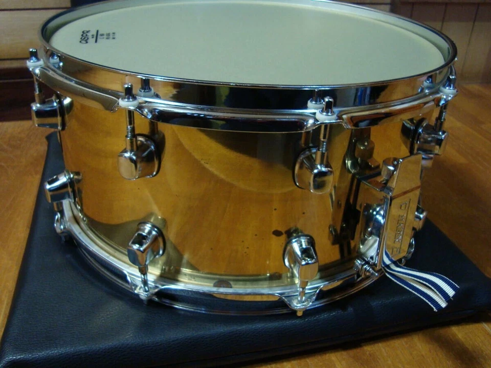 MAPEX Edición Limitada 500 Latón Caja Tambor Power Hoop Bueno Foto 2 de 4