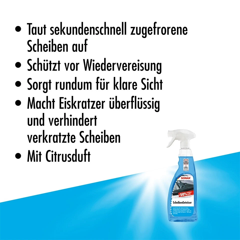 Scheibenenteiser 2 x 750 ml SONAX Scheiben Enteiser, Defroster Spray - Bild 3 von 4