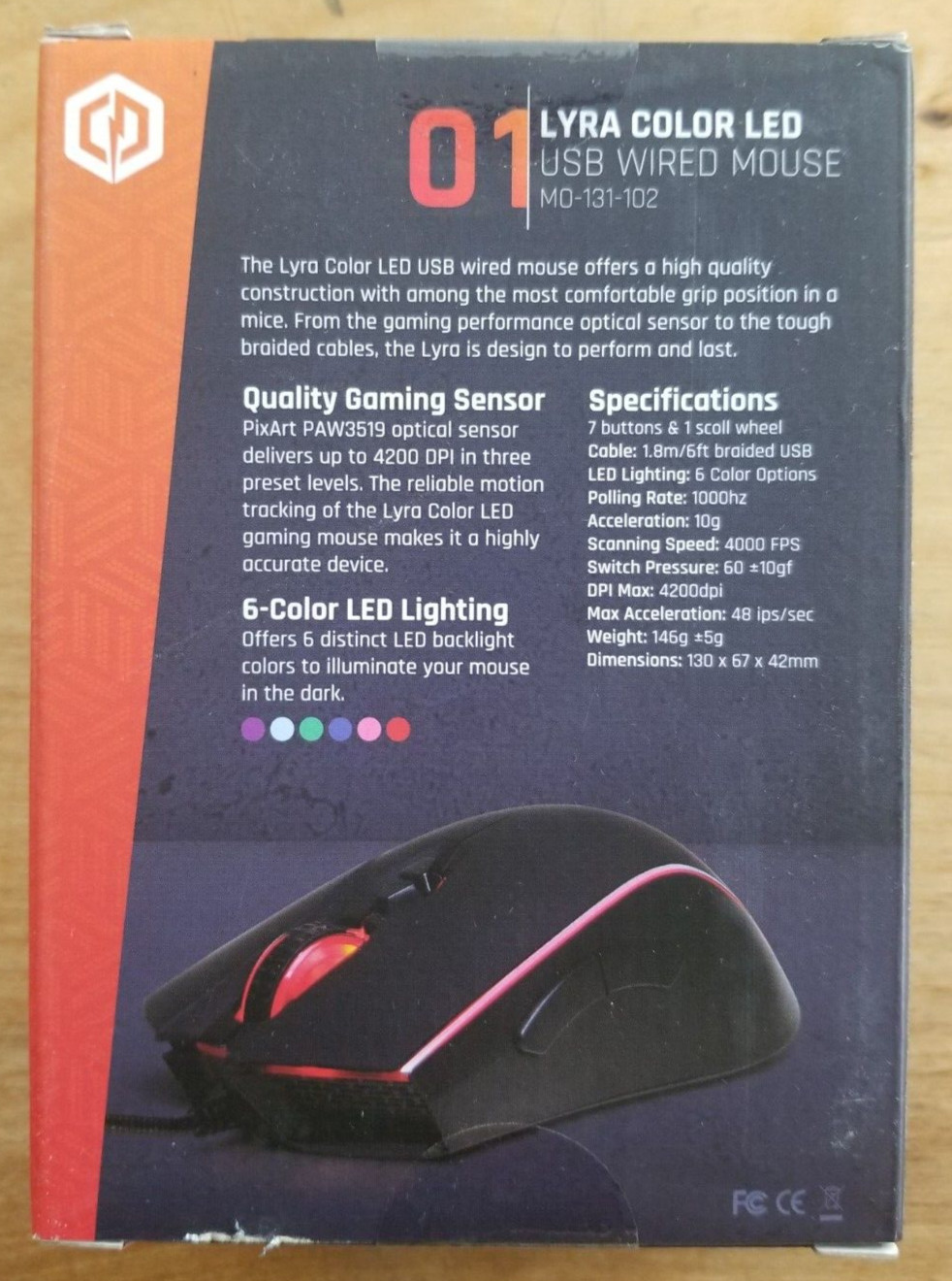Cyberpower PC Play Ready NOHI RGB Wired Gaming Keyboard & Mouse Combo