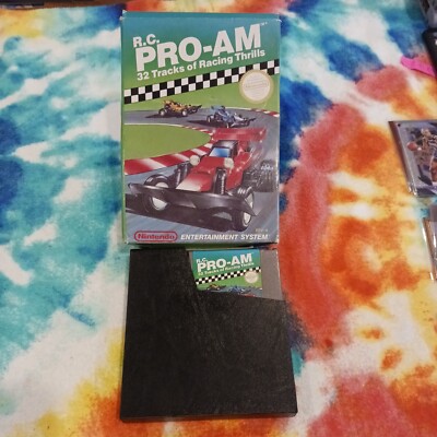 R.C. PRO-AM Nintendo Entertainment System  (Nintendo NES,1988) Box & Dust cover 