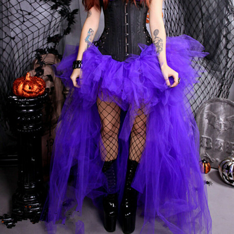 Jupe Tutu Tulle Longue Noire Taille Unique - Déguisement Burlesque Fée Gothique Neuf Avec étiquettes