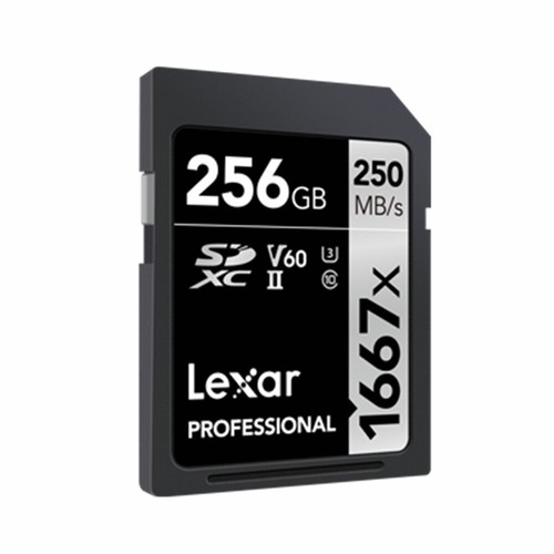 Lexar SD Card 256GB Professional 1667x Class10 SDXC UHS-II Memory V60 4K 250Mb/s - Picture 3 of 3