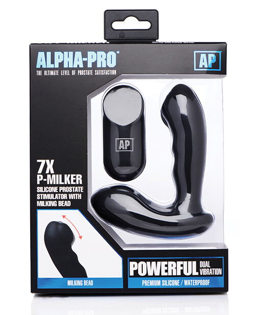 Alpha Pro 7x Pmilker Prostate Stimulator W/milking Bead Black eBay