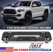 Stubby Steel Front Bumper Body For 2016-2023 Toyota Tacoma W2d-rings Shackles Stubby Steel Front Bumper Body For 2016-2023 Toyota Tacoma W2d-rings Shackles