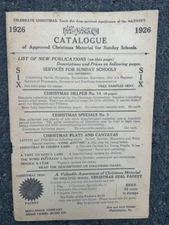 Rare Vintage Original 1926 Hall Mack Co. Christmas Catalog for Sunday Schools