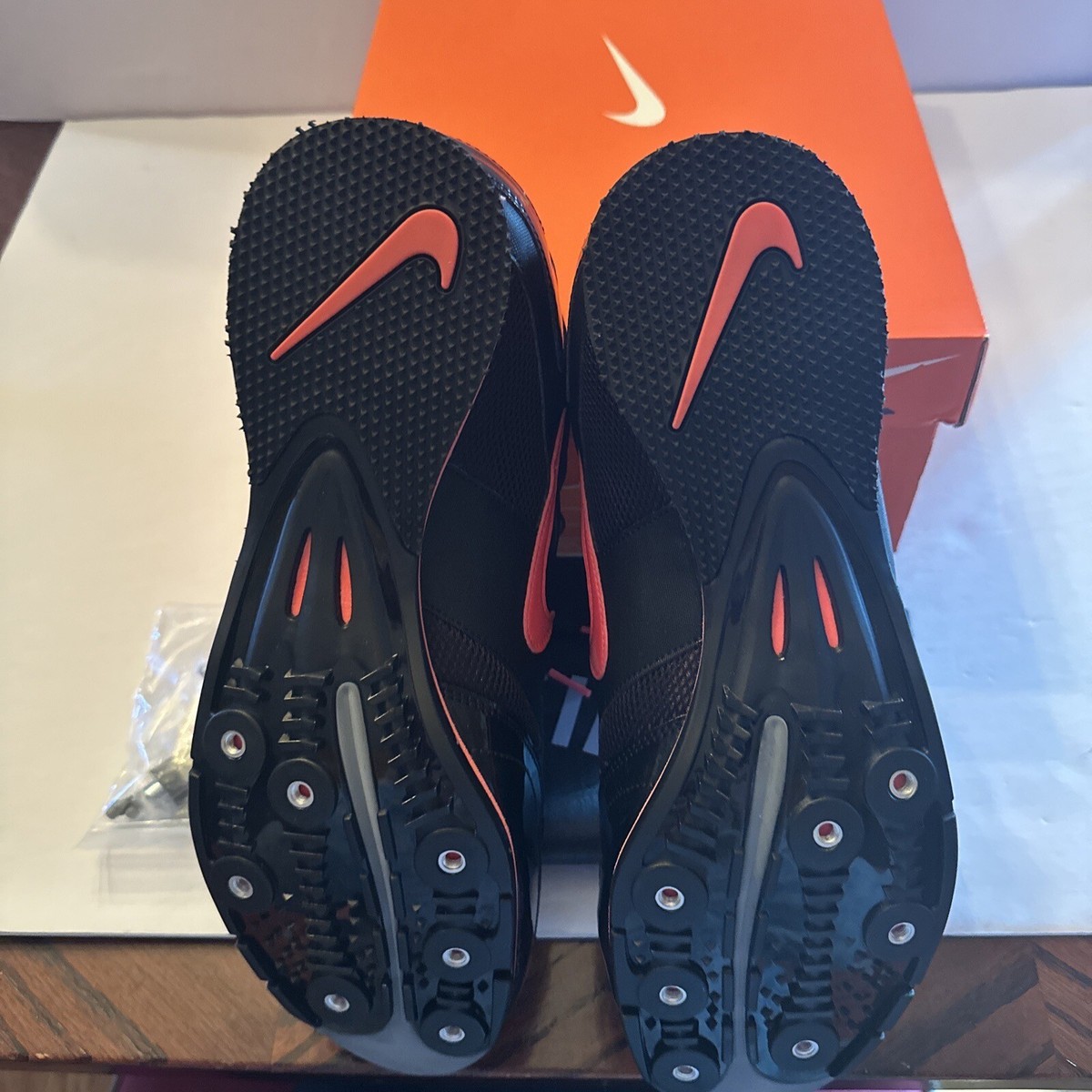 Nike Zoom TJ 3 Men\'s Black Track Spikes Shoes 474132-070 US Size 11 NEW Nike Zoom TJ 3 Triple Jump Track Shoes M 14 W 15.5 Black  main image 4
