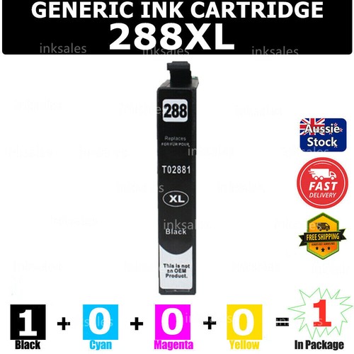 1x 288XL 288 Black ONLY Generic Ink 