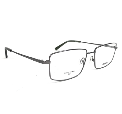フレーム　本銀箔　Ｆ6 Flexon Eyeglasses Frames H6069 071 Gunmetal Gray Rectangle Wire