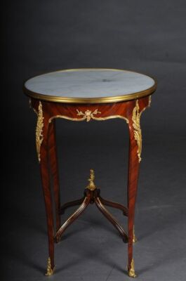 G-Gm-166 Classic Salon Side Table In Louis Quinze XV After F. Linke