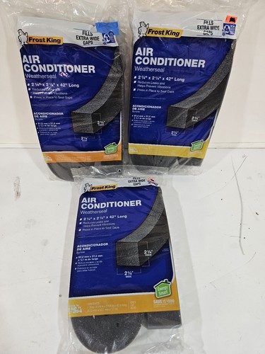 3pk Frost King AC43H Air Conditioner Weatherseal Tape, 2-1/4 x 2-1/4 x 42-Inch - Picture 1 of 3