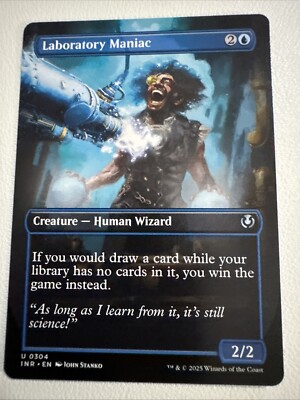 Laboratory Maniac Borderless (NM Non-Foil) INR-0304 Uncommon MTG