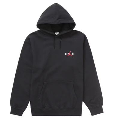 NEW Nike Air Jordan Supreme Hooded Sweatshirt FW24 Black HF0836-010 Men's S-XL