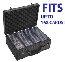 Graded Card Storage Case Holds 168 Slabs PSA BGS SGC Trading Card Box Slab Case