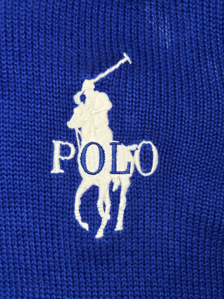 Polo Ralph Lauren Niños Tejido Sudadera con Capucha Azul Grande Polo Logo Talla 6 - Importación de Japón Foto 2 de 4