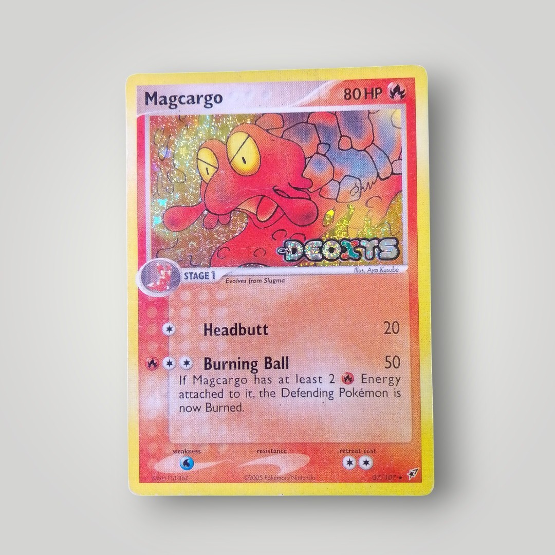 Magcargo 37/107  Holo Ex Deoxys Pokemon Card Nintendo 2005