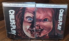 Child  s Play 1  2 Steelbooks 4K -NEW-w/PROTECTIVE SLEEVES-Free SHIPPING 