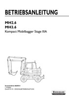 New Holland MH2 6 MH3 6 Bagger Betriebsanleitung