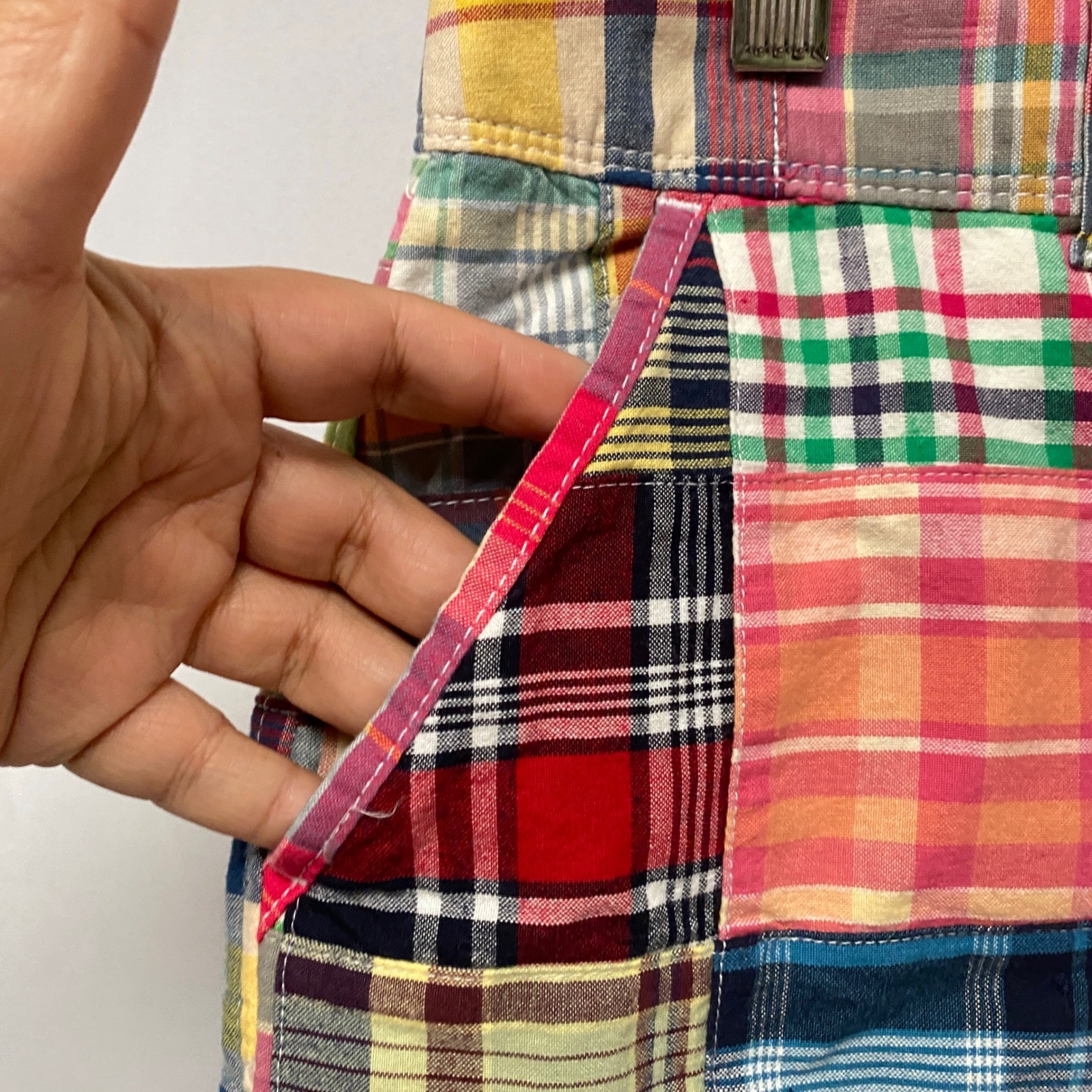 Old Navy Multicolor Patchwork Plaid Mini Skirt Si… - image 3