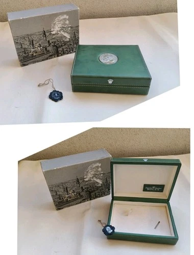 70/80s ROLEX CELLINI 41.00.3 RARE VINTAGE WATCH BOX WATCH BOX + OUTER BOX & TAG