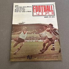 VFL Football Life August 1970 Polly Farmer, David Parkin, Team Photos Rich, Fitz