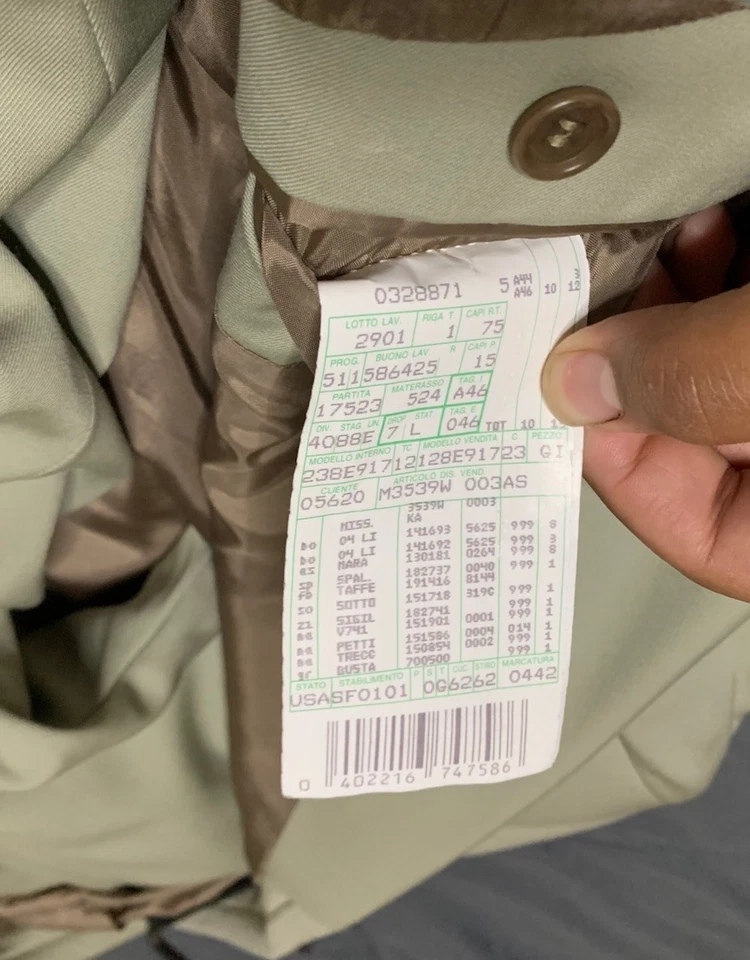 Traje Missoni Crema Hombre Talla 46 L Pantalones Talla 40 Hecho en Italia Traje Foto 4 de 4