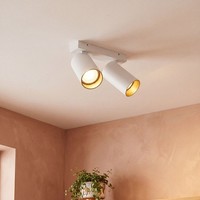 Kleiner Deckenstrahler Weiß Gold Elegant Vielseitig Colene Deckenlampe Spot Flur
