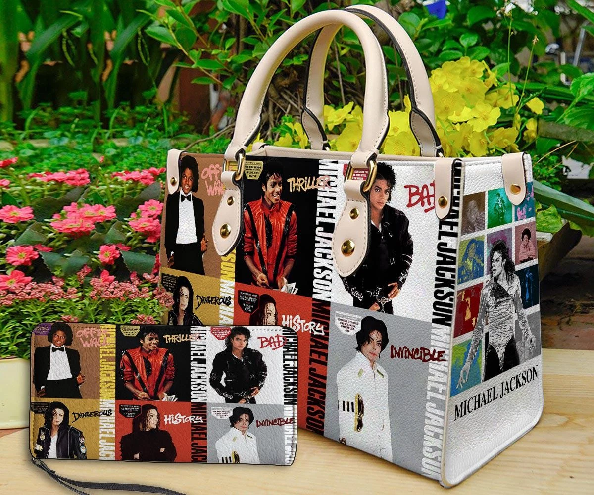 Michael Jackson Leather Handbag for Accessories and Bags