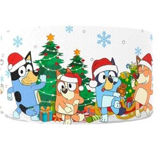 3 INCH 1 Yard Dog Bluey cartoon printed Grosgrain Ribbon 1253676 Christmas