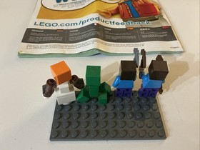 Lego Minecraft 21120 Mini Figures w/Booklet Complete!