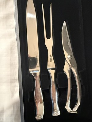 Belgique Tools of the Trade~ 3 Pc. Stainless Steel Carving Set in Storage Case!