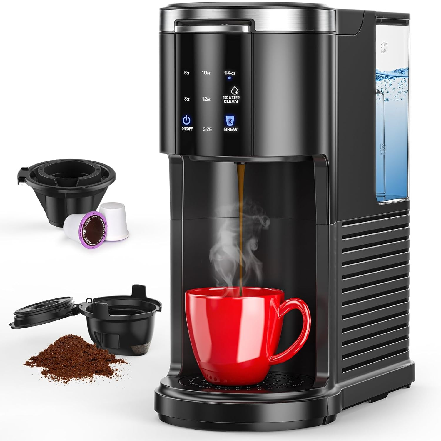 K Cup Coffee Brewer For Capsule And Gro...