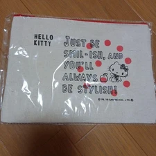 Hello Kitty NonSale Pouch Beige Fabric  Used  Aoyama Clothing
