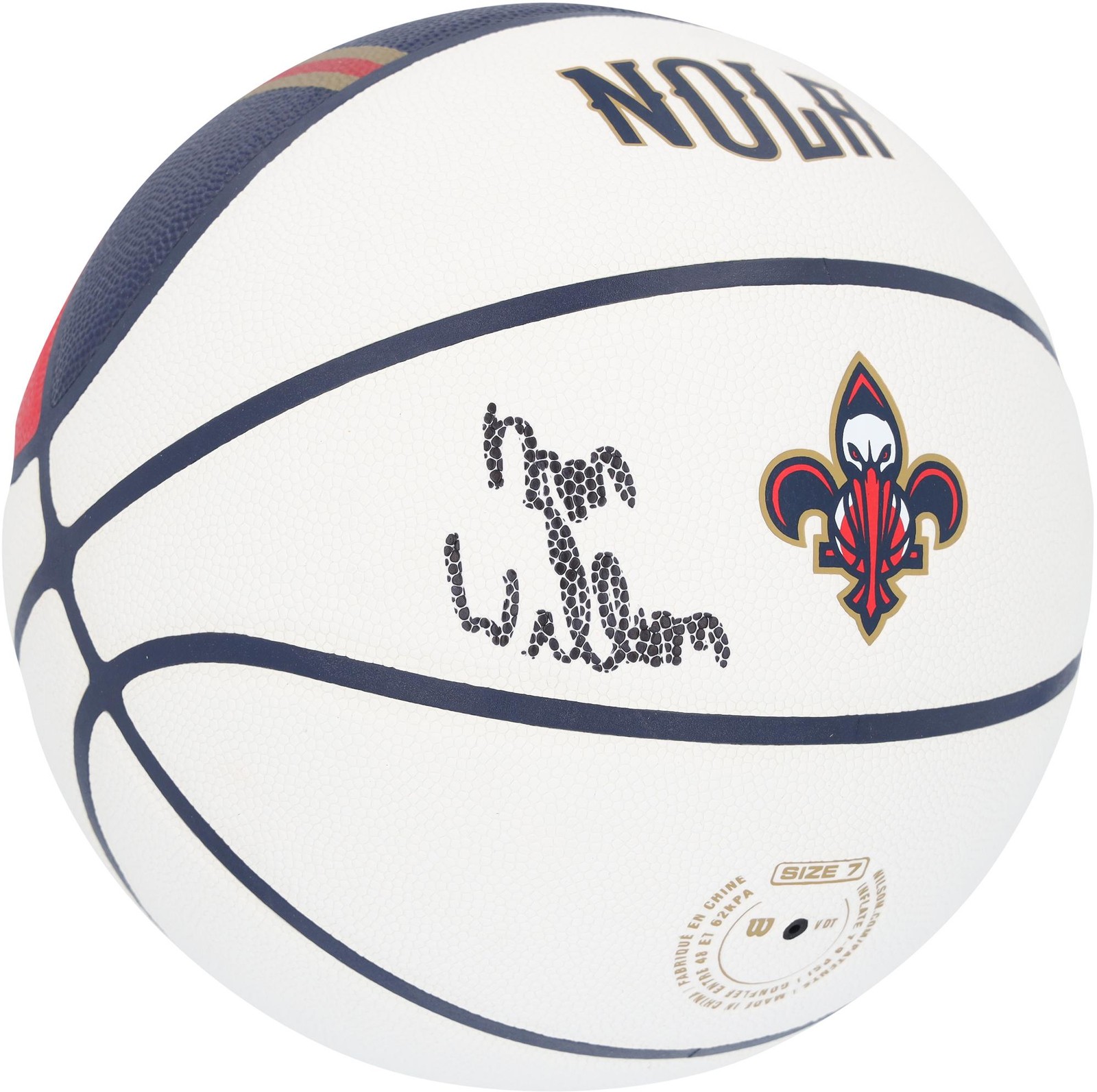Zion Williamson Autographed Signed New Orleans Pelicans Wilson City Collectors Basketball 