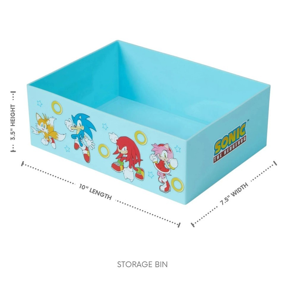 NEW Sonic 3pc Bathroom Accessory Set with Toothbrush Cup, Soap Pump, Storage Bin