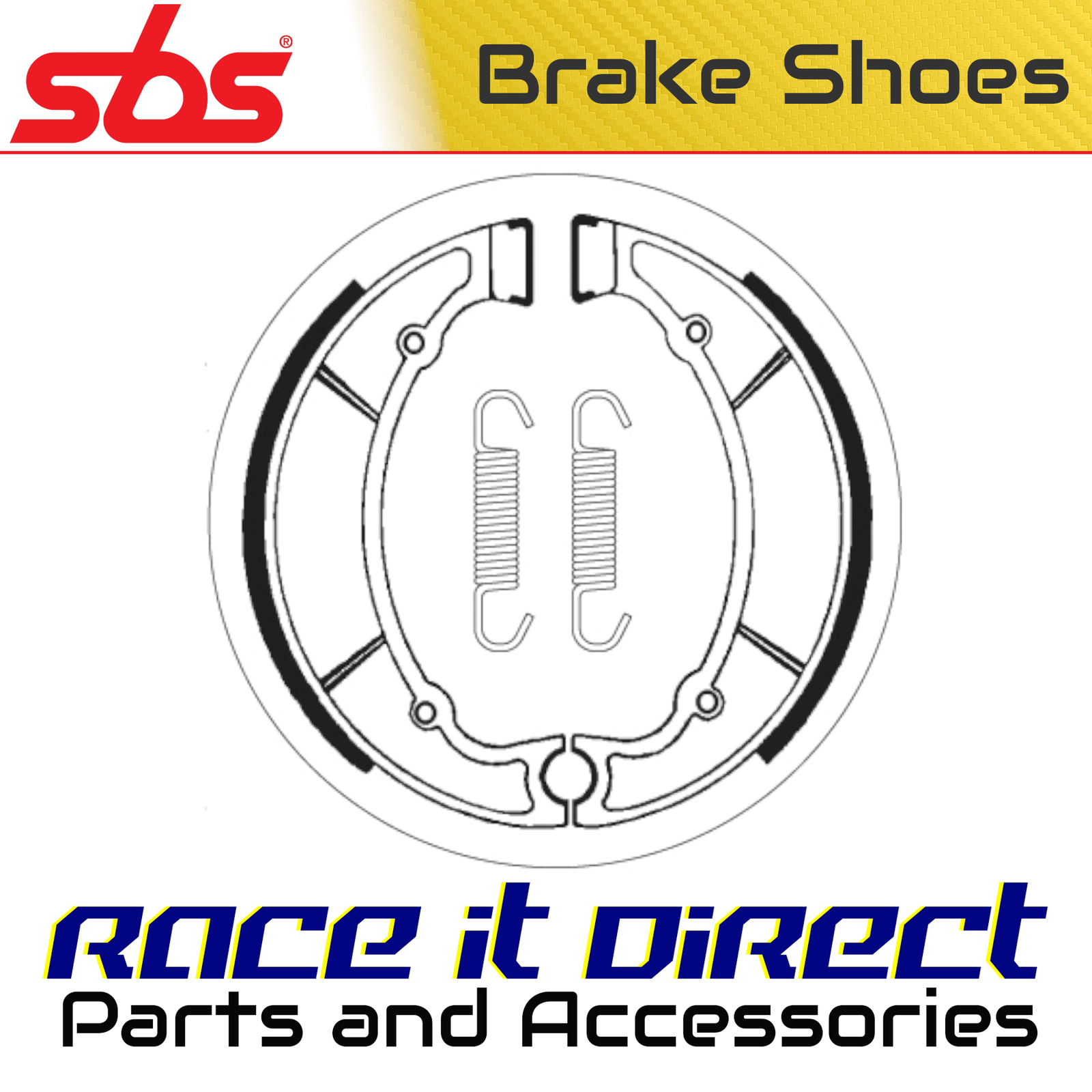 Brake Shoes for YAMAHA RD 350 LC 1980-1982 Rear SBS