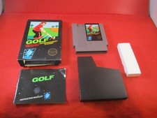 Golf Nintendo NES COMPLETE w/ Black Box manual game WORKS J
