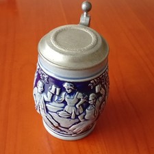 Antiker Westerwälder Marzi & Remy Bierkrug – Motiv Wassermühle –