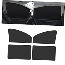 Car Side Window Sun Shade, 24.40In x 18.89In x 12.99In Front Window 4 PCS Black