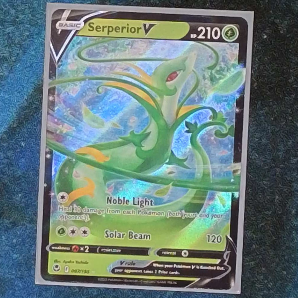 Serperior V 007/195 Swsh12: Sword & Shield - Silver Tempest Holo
