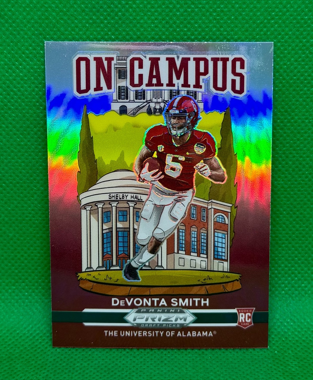2021 PANINI PRIZM DRAFT PICKS DEVONTA SMITH ON CAMPUS SSP ROOKIE RC ALABAMA