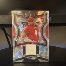Panini 2024 Select Rhett Lowder Patch SS-RL Swatches Prizm Rookie Reds Baseball 
