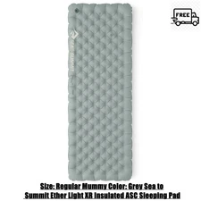 Size: Regular Mummy Color: Grey Sea to Summit Ether Light XR Insulated ASC Sleep