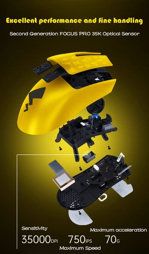 Razer Viper V3 Pro Pikachu Ed 8KHz Wireless Gaming Mouse (Pikachu Edition) - Image 3 of 4