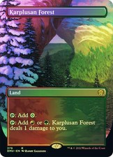 MTG FOIL Karplusan Forest Borderless - Dominaria United 379