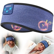 Bluetooth 5.4 Sleep Headphone Wireless Music Headband Soft Yoga Side Sleeper