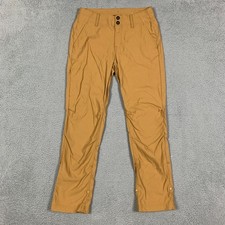 PrAna Alana Pant Women's 10 Brown ReZion Straight Leg Convertible UPF 50 Hiking