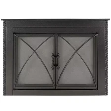 Albus Small Glass Fireplace Doors